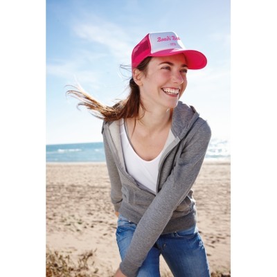 Gorra de espuma y rejilla publicitaria
